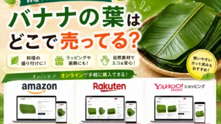 バナナの葉はどこで売ってる？スーパーなどで買えるか調査！